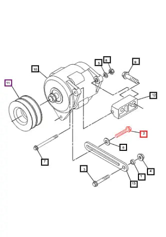 Mahindra Bolt, M8x1.25x25-mm 6I-0260 Mahindra Direct Parts
