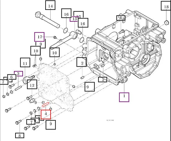 Mahindra Bolt, Stud/2 M10x40 V2513410040 Mahindra Direct Parts