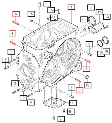 Mahindra Bolt, Stud/2 V2514410050 Mahindra Direct Parts