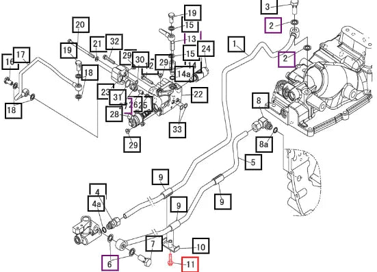 Mahindra Bolt, W/washer H1540108035 Mahindra Direct Parts