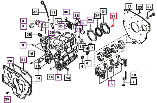 Mahindra Bolt,w/washer F103506018 Mahindra Direct Parts