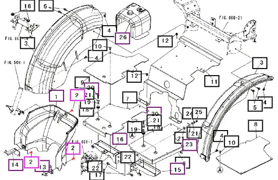 Mahindra Bolt,w/washer M6×20 H1940106020 Mahindra Direct Parts