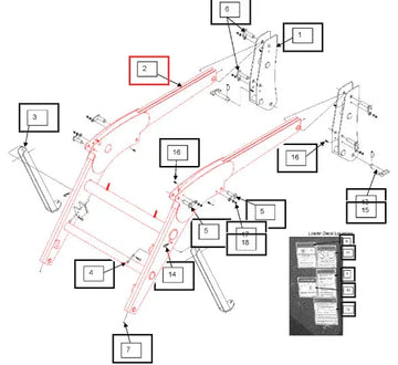 Mahindra Boom Assembly KMW11003047 Mahindra Direct Parts