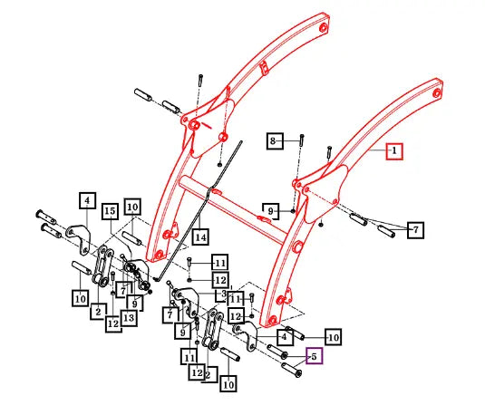 Mahindra Boom Comp 87752002003MR Mahindra Direct Parts