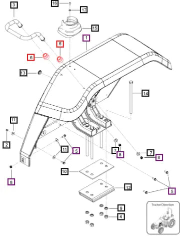 Mahindra Boot Grab Handle 007643426V1 Mahindra Direct Parts