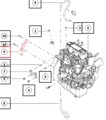Mahindra Bracket Sensor 006049149K01 Mahindra Direct Parts