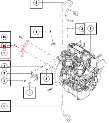 Mahindra Bracket Sensor 006049149K01 Mahindra Direct Parts