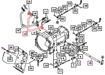 Mahindra Brake Pedal LH 19571815AG0 Mahindra Direct Parts