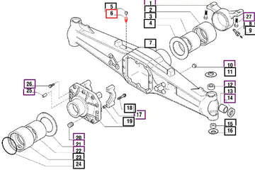 Mahindra Breather M10x01 006500332C1 Mahindra Direct Parts