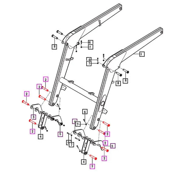Mahindra Bucket and Tractor Pins 86002003401 Mahindra Direct Parts