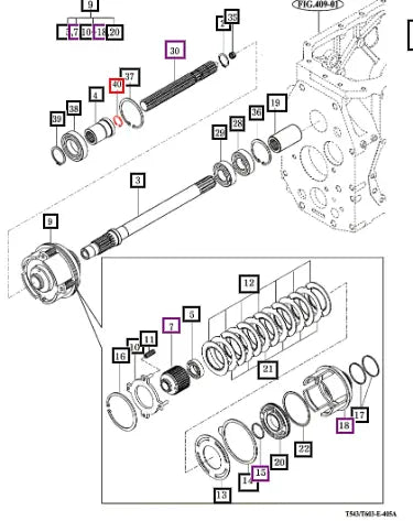 Mahindra C-Ring, Hole V7051400220 Mahindra Direct Parts