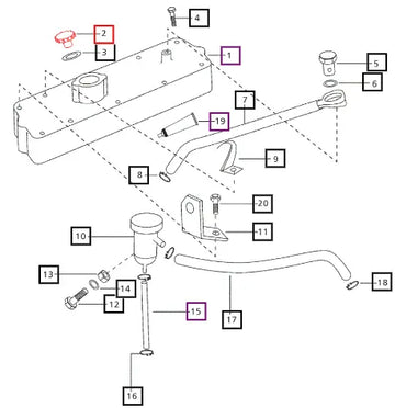Mahindra Cap Assembly Oil Filling 006003111C91 Mahindra Direct Parts
