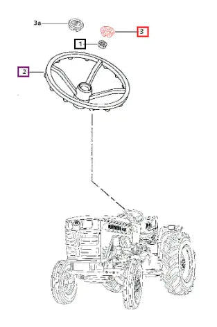 Mahindra Cap Steering 005556786R92 Mahindra Direct Parts