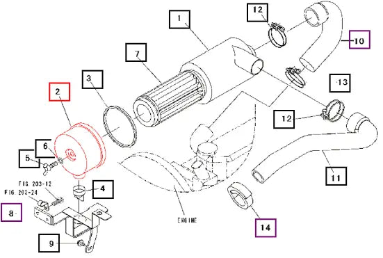 Mahindra Cap, Air Cleaner 35460501200 Mahindra Direct Parts