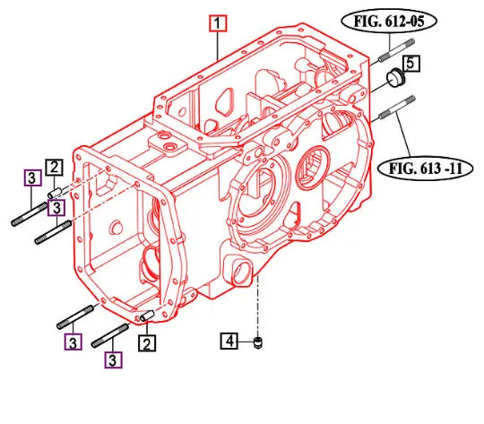 Mahindra Case Rr Transmission 12382400011M Mahindra Direct Parts