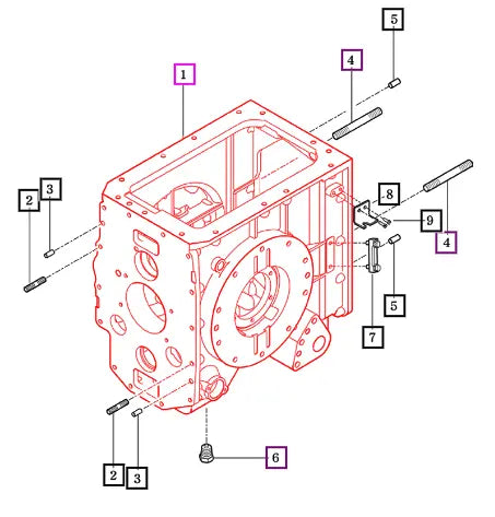 Mahindra Case Rr Transmission 19022400020M Mahindra Direct Parts
