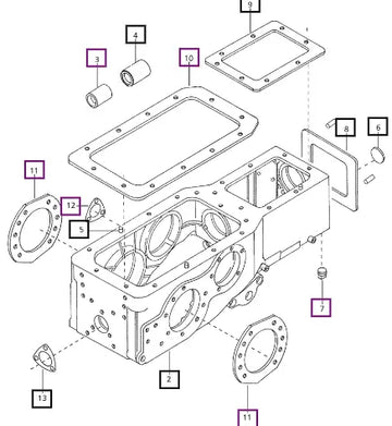 Mahindra Case Transmission Complete Consist Of : 006500167B2 Mahindra Direct Parts