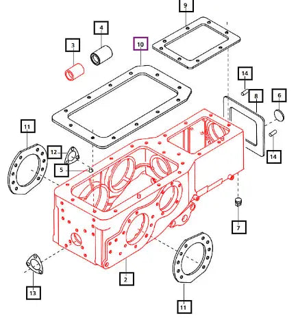 Mahindra Case Transmission Tier 4 4025 006507576B1 Mahindra Direct Parts