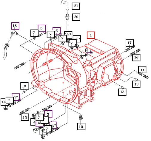 Mahindra Case, Fr Transmission 14502010013M Mahindra Direct Parts