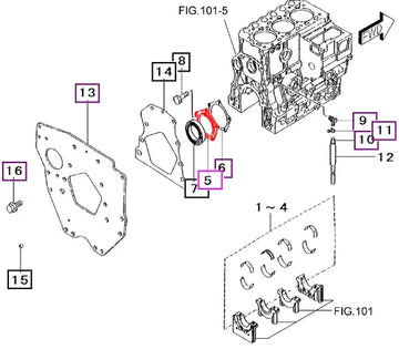 Mahindra Case, Oil Seal 31A0711601 Mahindra Direct Parts