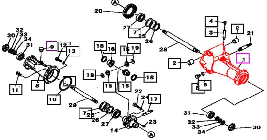 Mahindra Case, Pinion 19632126AG0 Mahindra Direct Parts