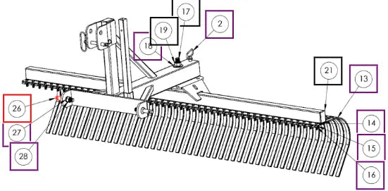 Mahindra Category 1 Hitch Pin ACAT1HP Mahindra Direct Parts