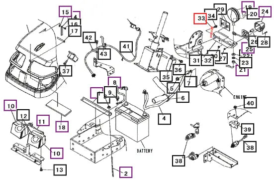 Mahindra Clamp L=95 00502110083 Mahindra Direct Parts