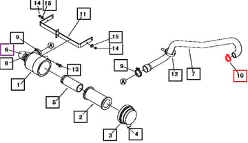 Mahindra Clamp, Hose 00501100480 Mahindra Direct Parts