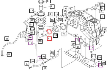 Mahindra Clamp, Hose 00501100710 Mahindra Direct Parts