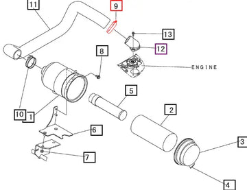 Mahindra Clamp, Hose 00505000700 Mahindra Direct Parts