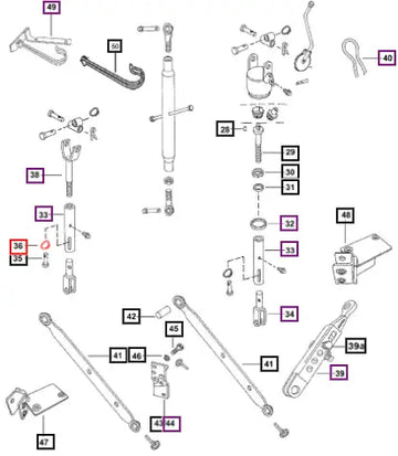 Mahindra Clip Spring 000050591D02 Mahindra Direct Parts