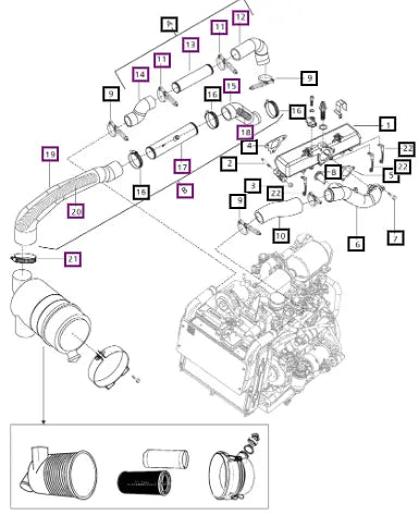 Mahindra Clip Worm Hose Epdm Ac Side 102 Dia 008009514D1 Mahindra Direct Parts