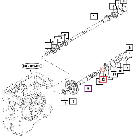 Mahindra Collar, 35X50X2 14443140041 Mahindra Direct Parts