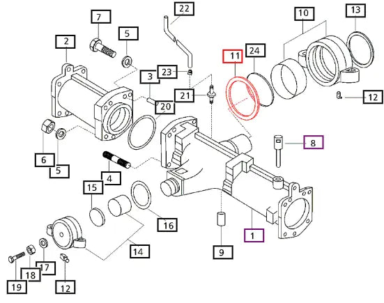 Mahindra Collar, (108X126X3) 17994360110 Mahindra Direct Parts