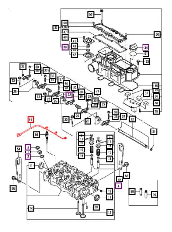 Mahindra Connector, Glow Plug 11971777820 Mahindra Direct Parts
