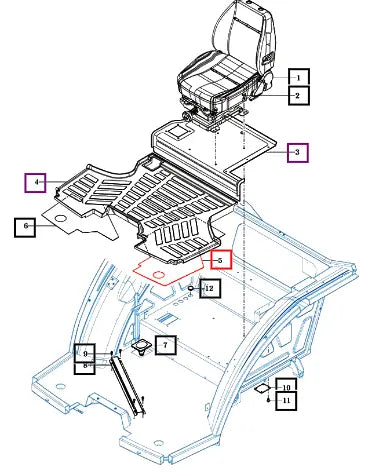 Mahindra Damping Pad, Lh 19027650012 Mahindra Direct Parts