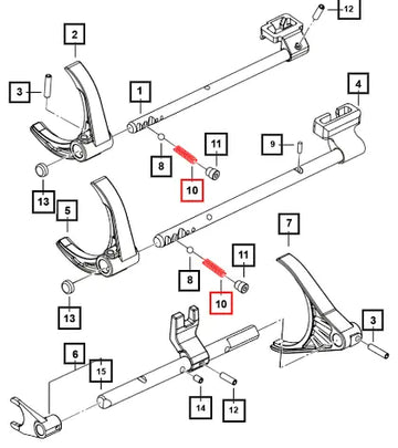 Mahindra Detent Spring 5th Strut Type 0703CAD03360N Mahindra Direct Parts
