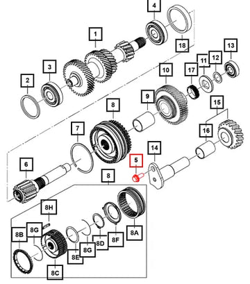 Mahindra Di-flanged Bolt M10 X 1.50-25 0024630 Mahindra