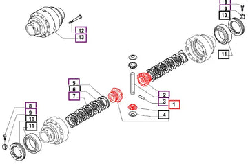 Mahindra Differential Kit 006500419C1 Mahindra Direct Parts