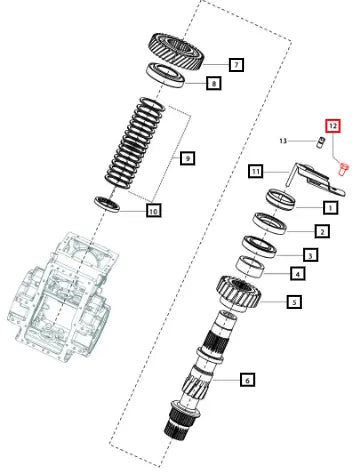 Mahindra Dowel Pin Oil Collector Mstar 006512863U1 Mahindra Direct Parts
