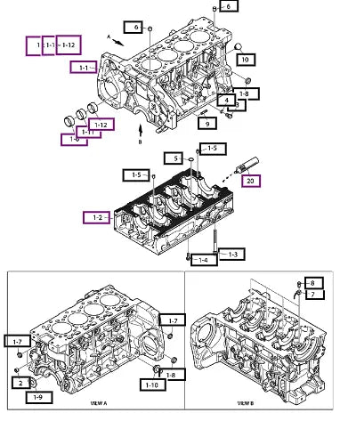 Mahindra Engine Assy, Dl03-Lea04 (T4) / T1054 18711601000 Mahindra Direct Parts