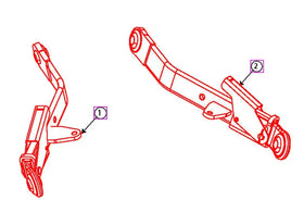 Mahindra Factory Upgraded Quick Attach 3 Point Arms Mahindra