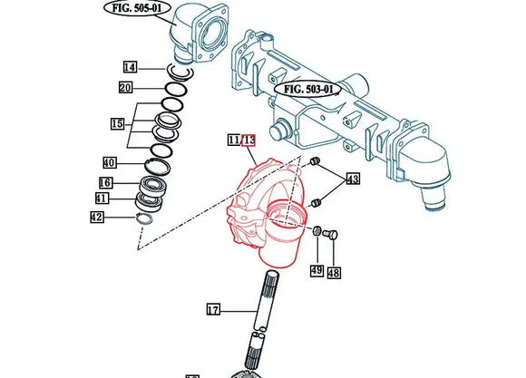 Mahindra Final Drive Case B RH 16734342100 Mahindra Direct Parts