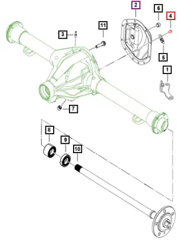 Mahindra Flanged Screw Axle Cover 0502BAA04980N Mahindra Direct Parts