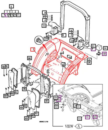 Mahindra Frame Comp,  Noncabin/5010 12417012100MR Mahindra Direct Parts