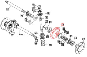 Mahindra Front Axle 38 Tooth Gear 19483155000 Mahindra