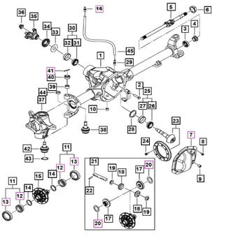 Mahindra Front Axle Assembly 5.38 Ratio 0502AAA12310N Mahindra