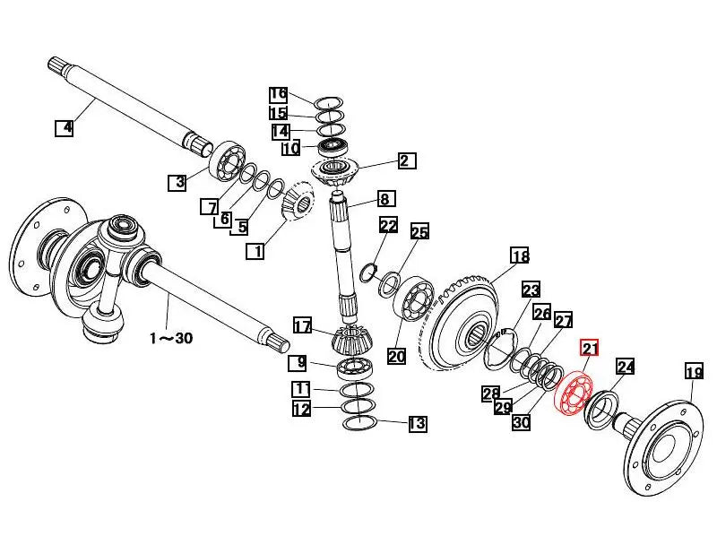 Mahindra Front Axle Bearing 07500062080 Mahindra Direct Parts