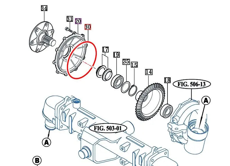 Mahindra Front Axle Cover O Ring 16704340150 Mahindra Direct Parts