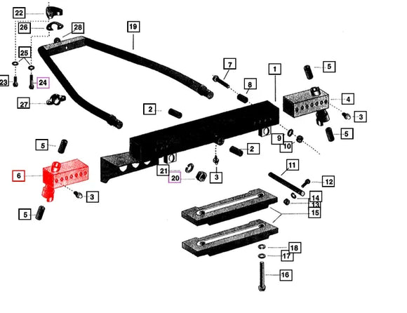 Mahindra Front Axle Exension RH 005550896R95 Mahindra Direct Parts